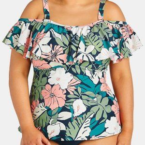 Raisins Curve Off-The-Shoulder Tankini Top/Bottoms